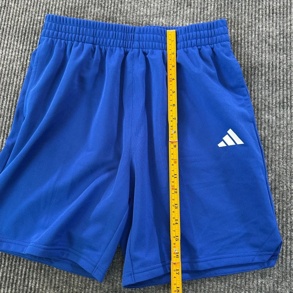 Adidas Sereno Boys Athletic Shorts Size Youth XL 18/20 Blue Polyester Pockets